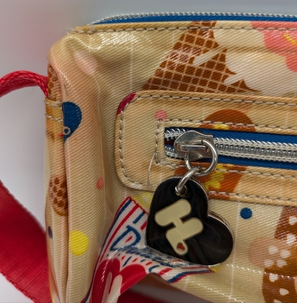 Harajuku Lovers Small Plastic Coated Canvas Mini Handbag - Picture 3 of 13